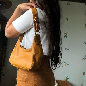 Perlina Mustard Hobo Mini Purse